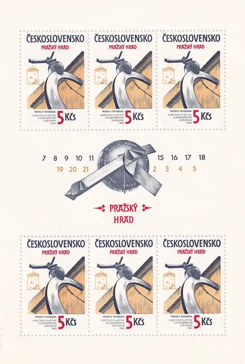 Czechoslovakia 1983 Prague Castle 2 x Sheets. Michel 2721-2722 klb. MNH(**)