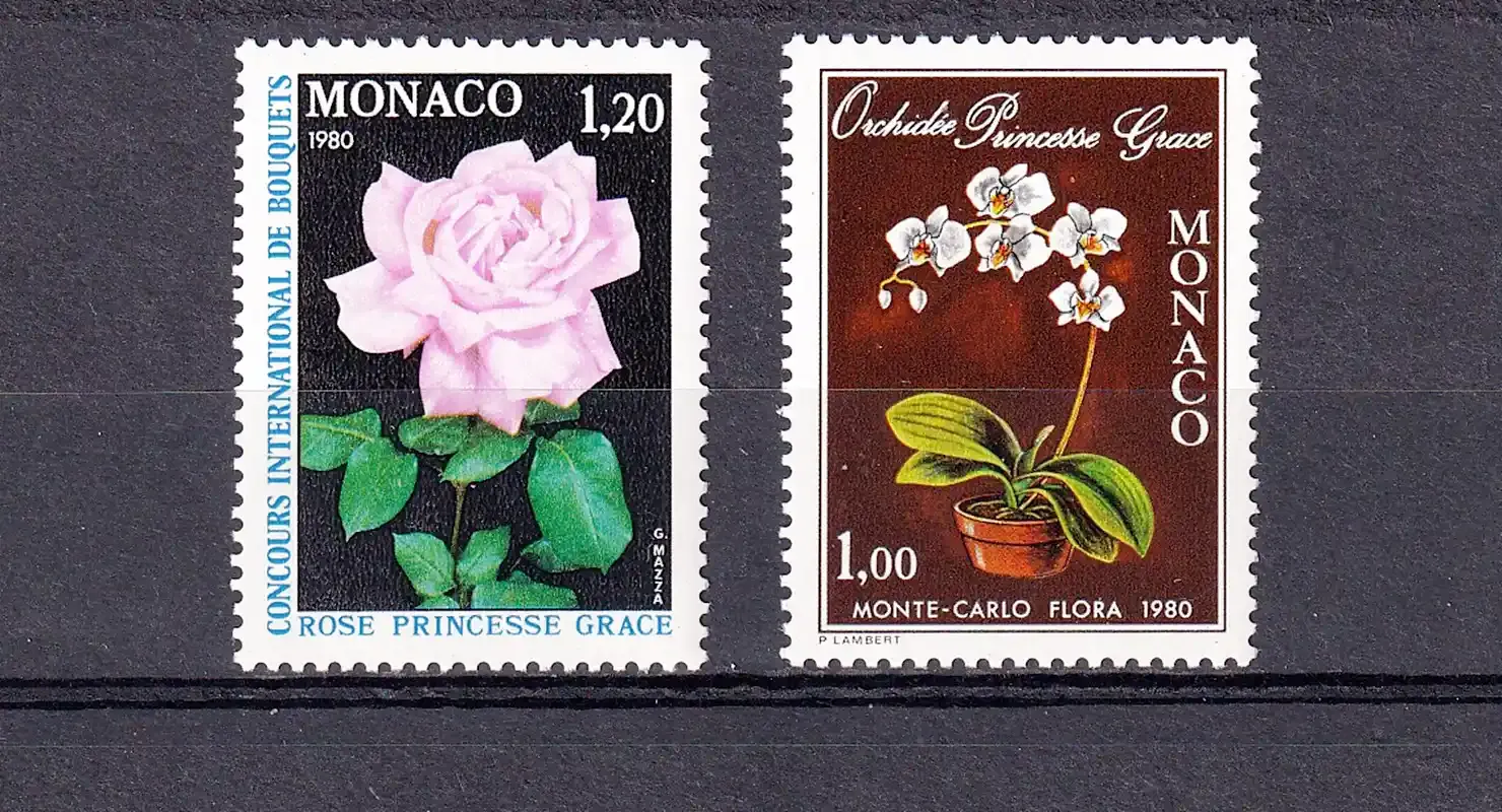 Monaco 1979 International Orchid Exhibition, Monte Carlo Flora 1980 (2v). MNH (**)