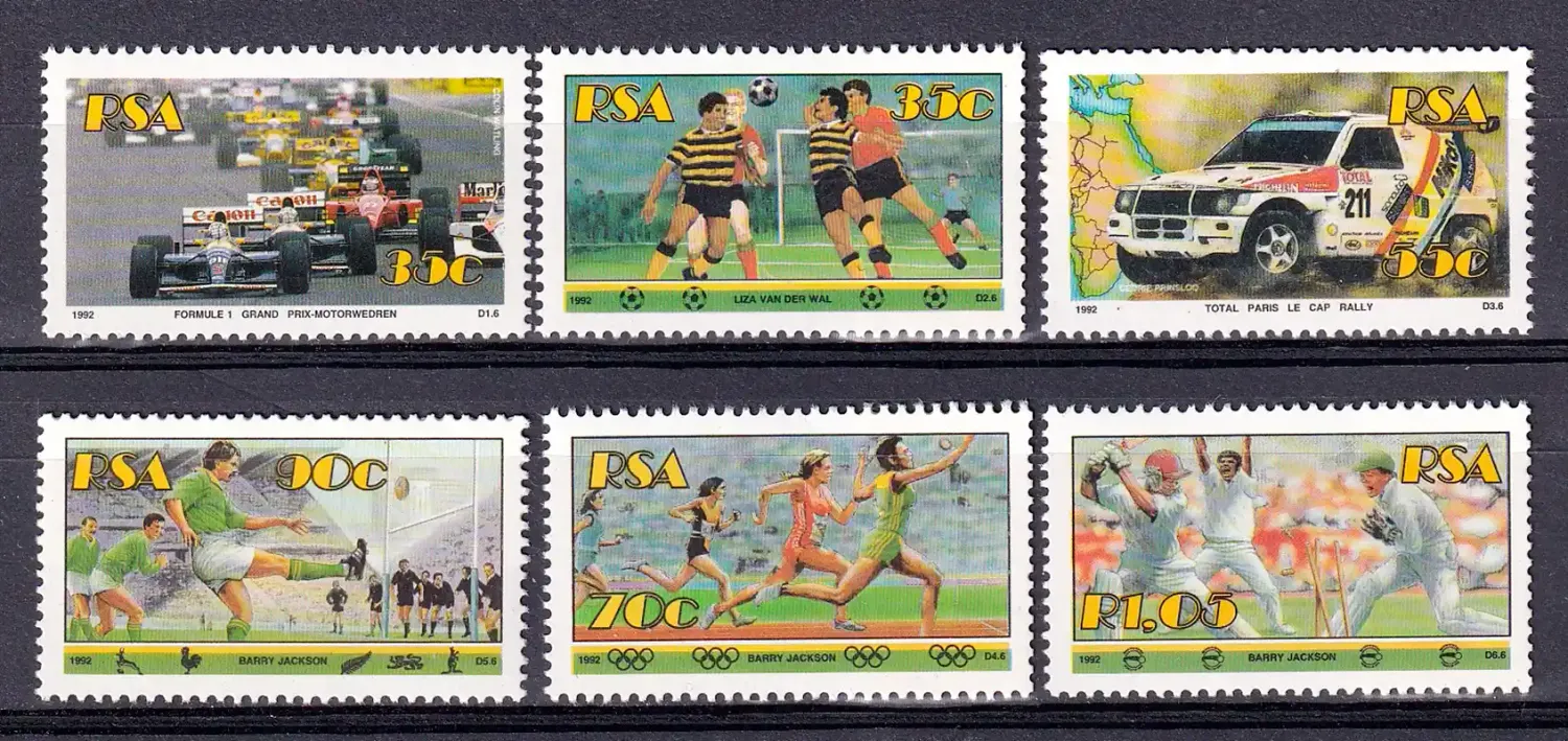 South Africa 1992 Sport (6v)-MNH(**) South Africa 1992 Sport (6v)-MNH(**)
