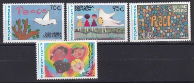 South Africa 1994 Peace Campaign - Children's Paintings (4v)-MNH(**)