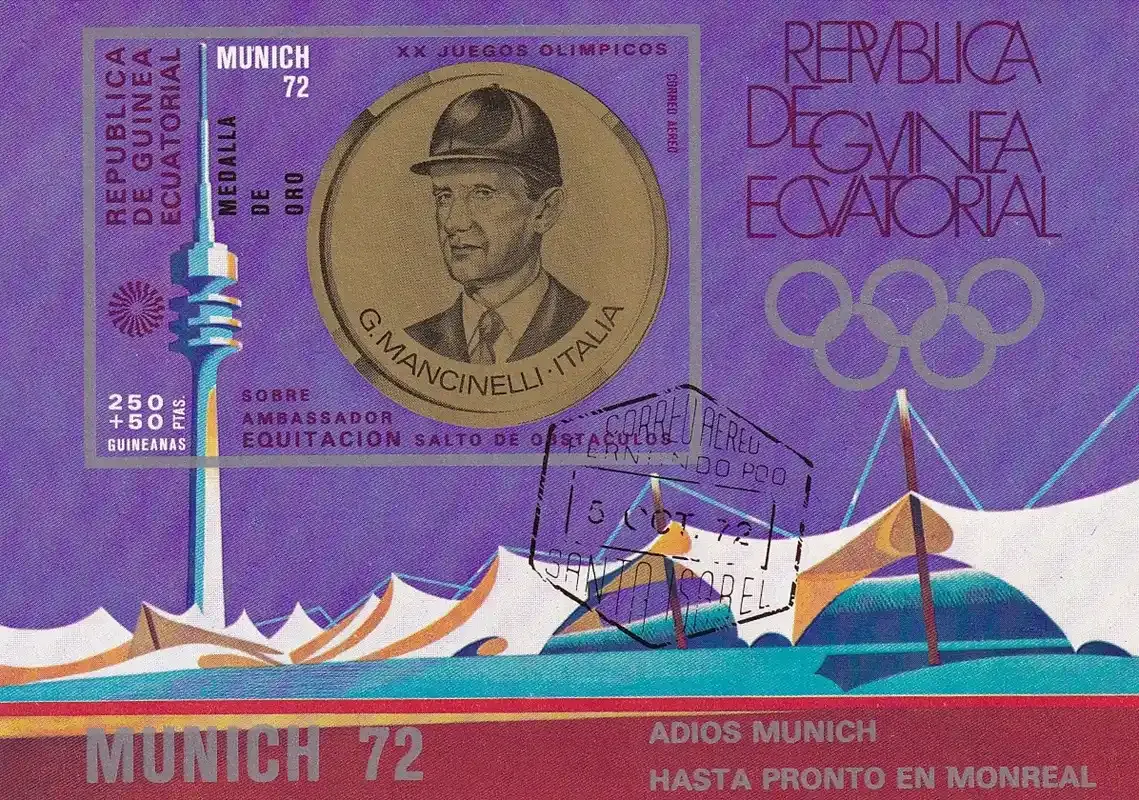 Equatorial Guinea 1972 Airmail - Olympic Games - Munich, Germany. (SS/1v). CTO, NH(**) Equatorial Guinea 1972 Airmail - Olympic Games - Munich, Germany. (SS/1v). CTO, NH(**)