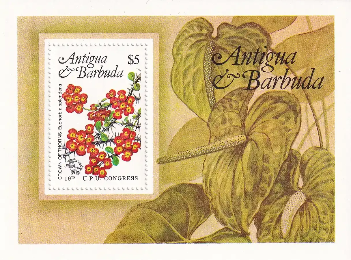 Antigua & Barbuda 1984 Universal Postal Union Congress - Hamburg. (SS/v1). MNH(**) Antigua & Barbuda 1984 Universal Postal Union Congress - Hamburg. (SS/v1). MNH(**)