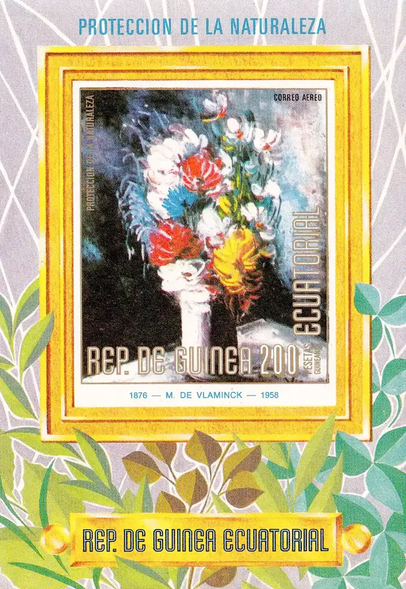 Equatorial Guinea 1974 Airmail - North American Flowers and Cactuses. (SS/1v), MNH(**) Equatorial Guinea 1974 Airmail - North American Flowers and Cactuses. (SS/1v), MNH(**)
