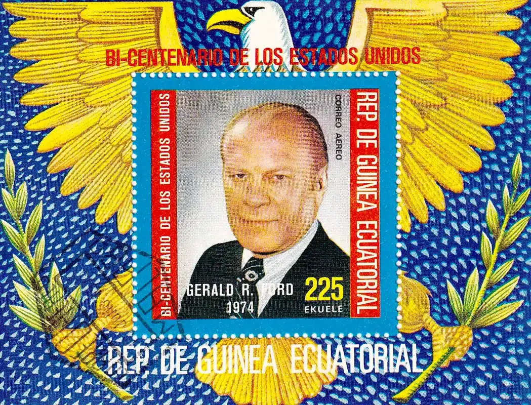 Equatorial Guinea 1975 The 200th Anniv of the Independence of the USA. (SS/1v). CTO, NH(**) Equatorial Guinea 1975 The 200th Anniv of the Independence of the USA. (SS/1v). CTO, NH(**)