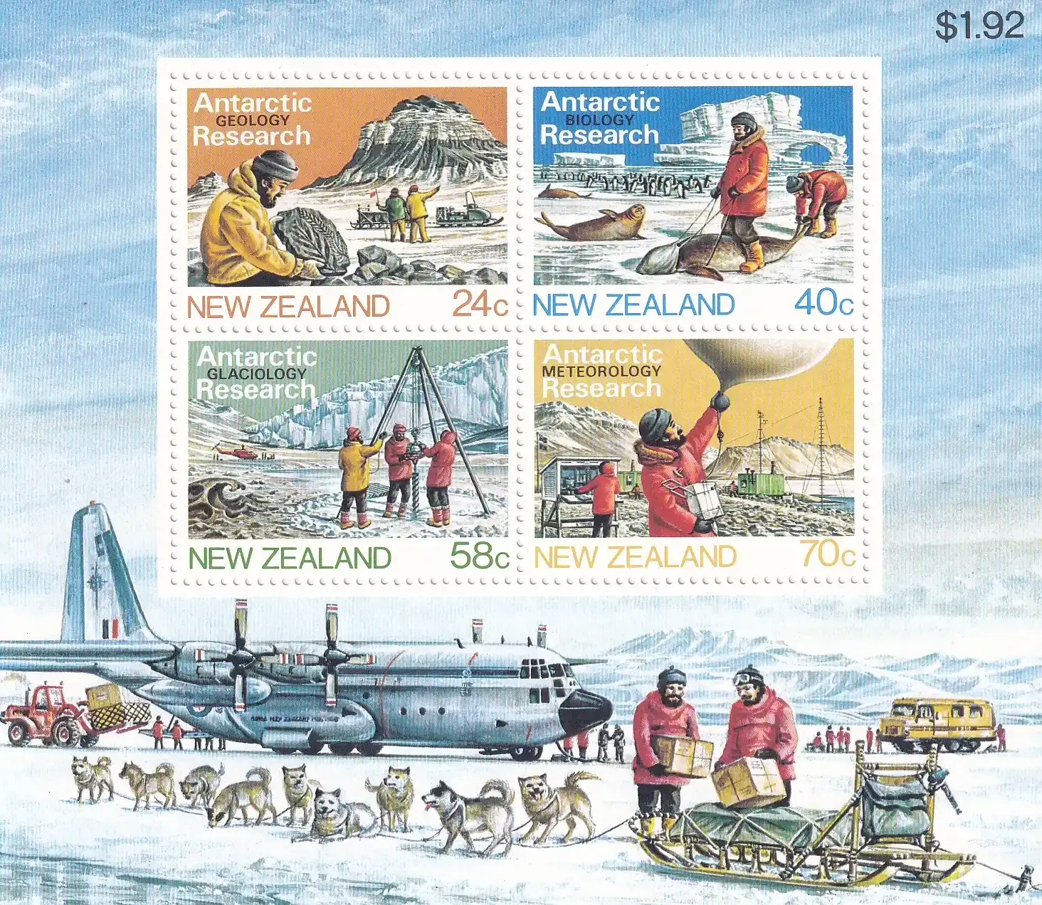 New Zealand 1984 Antarctic Research (ss/4v). MNH(**) New Zealand 1984 Antarctic Research (ss/4v). MNH(**)