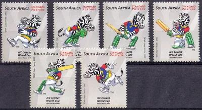 South Africa 2002 Cricket World Cup - South Africa 2003 (6v). MNH(**) South Africa 2002 Cricket World Cup - South Africa 2003 (6v). MNH(**)