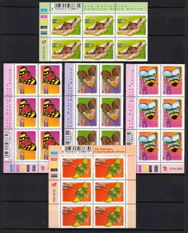 South Africa 2002 Moths (C/Blocs). MNH(**)