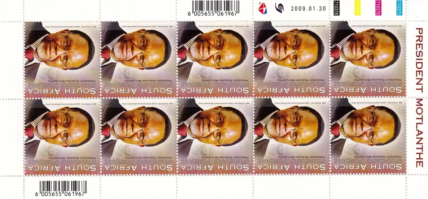 South Africa 2009 President Kgalema Motlanthe (s/10v). MNH(**) South Africa 2009 President Kgalema Motlanthe (s/10v). MNH(**)