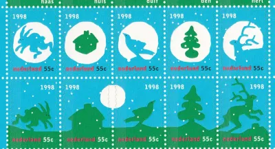 Netherlands 1998 December Stamps - Self-adhesive (20v) MNH(**)