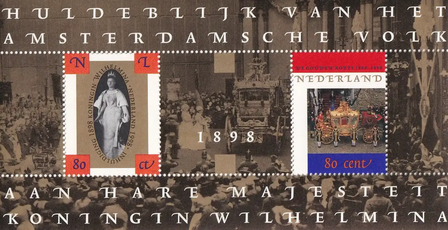 Netherlands 1998 The 100th Anniv of the Crowning of Queen Wilhelmina (ss/2v) MNH(**)