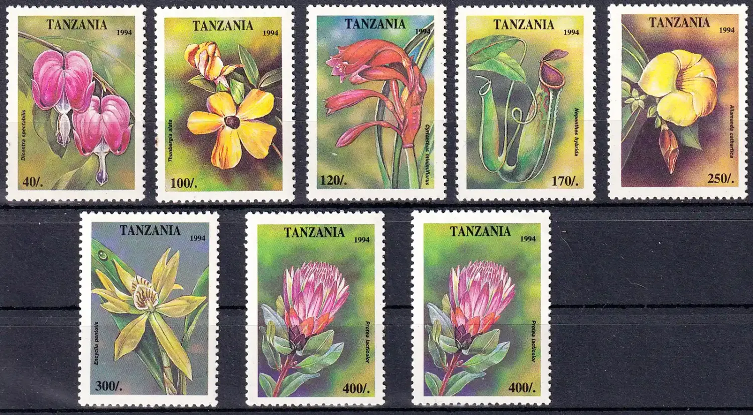 Tanzania 1994 Tropical Flowers (7v). MNH(**)