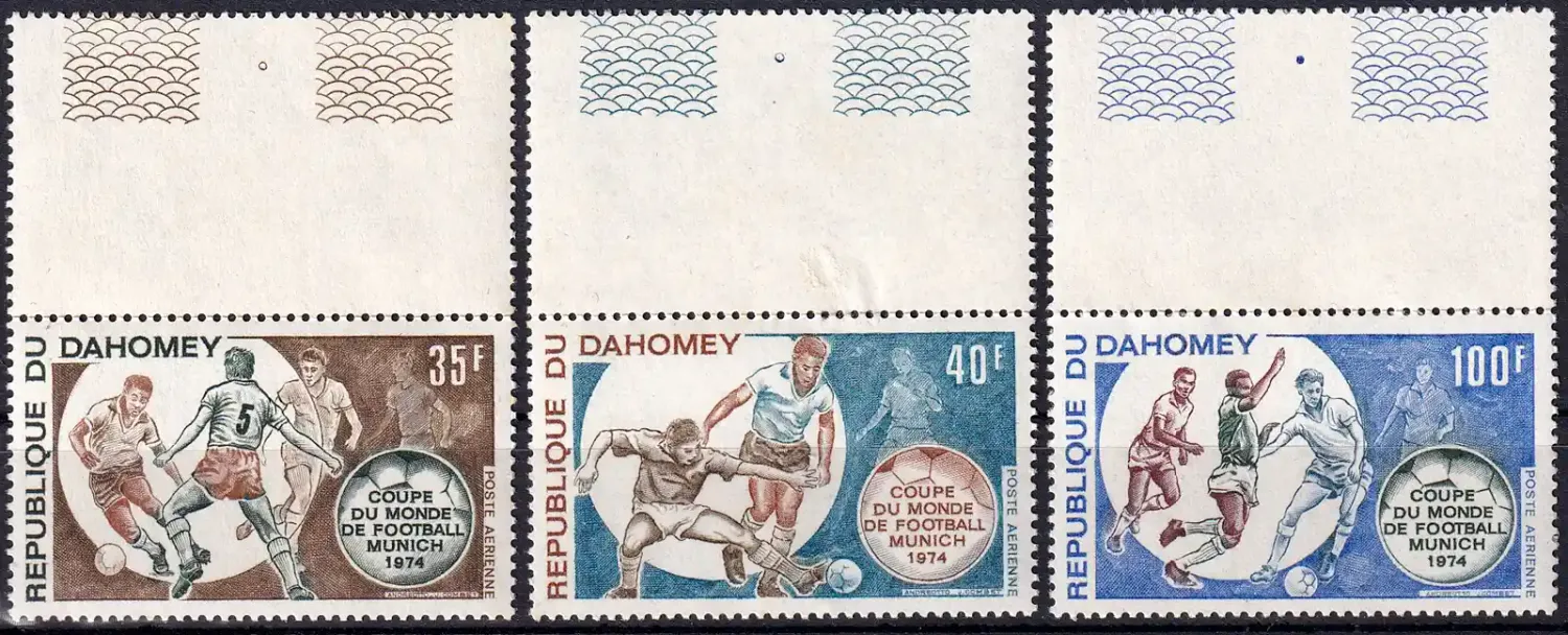 Dahomey 1973 Airmail - Football World Cup - West Germany 1974. MNH(**) Dahomey 1973 Airmail - Football World Cup - West Germany 1974. MNH(**)