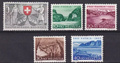 Switzerland 1953 Pro Patria - Bern - The 600th Anniv of the Confederation. MNH(**)