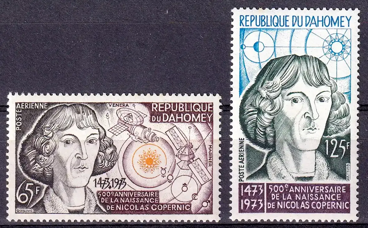 Dahomey 1973 Airmail - The 500th Anniv of the Birth of Nicolaus Copernicus. MNH(**) Dahomey 1973 Airmail - The 500th Anniv of the Birth of Nicolaus Copernicus. MNH(**)