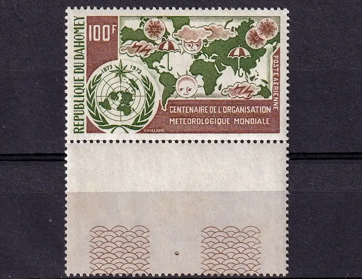 Dahomey 1973 Airmail - The 100th Anniv of the World Meteorological Organization. MNH(**) Dahomey 1973 Airmail - The 100th Anniv of the World Meteorological Organization. MNH(**)