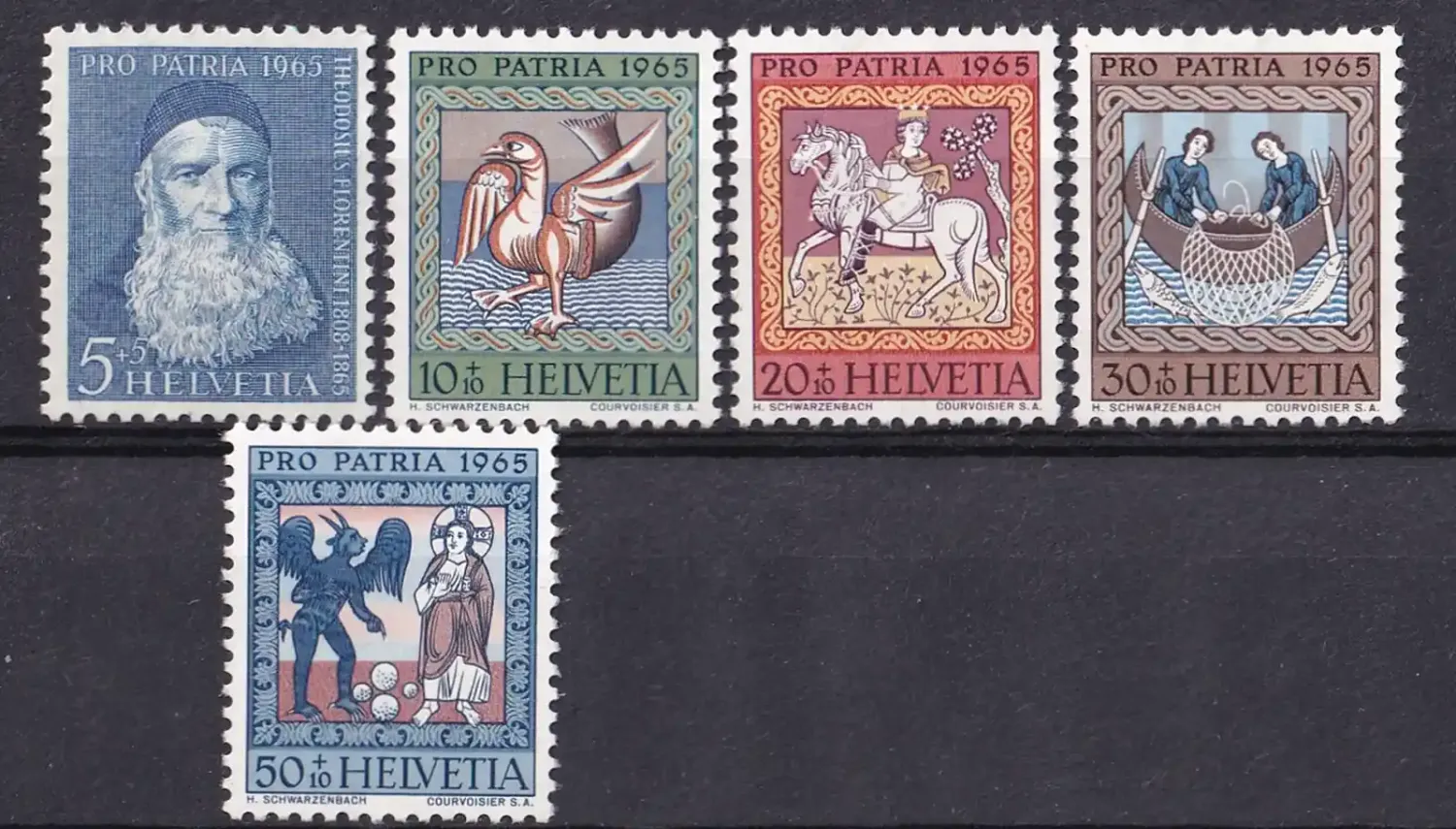 Switzerland 1965 Pro Patria - The 100th Anniv of the Death of Fr. Theodosius Florentini, 1808-1865. MNH(**) Switzerland 1965 Pro Patria - The 100th Anniv of the Death of Fr. Theodosius Florentini, 1808-1865. MNH(**)