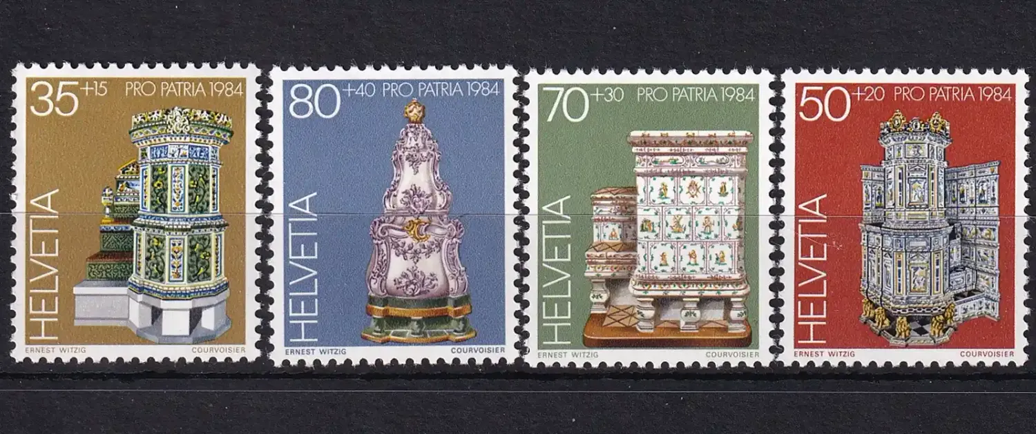 Switzerland 1984 Pro Patria - Tiled Stoves. MNH(**)