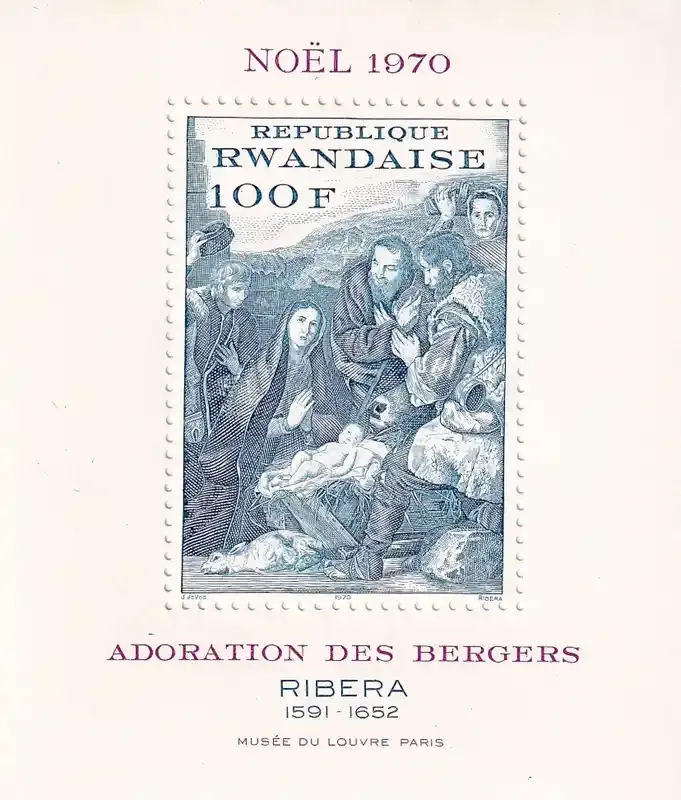 Rwanda 1970 Christmas (SS/v1). MNH(**) Rwanda 1970 Christmas (SS/v1). MNH(**)