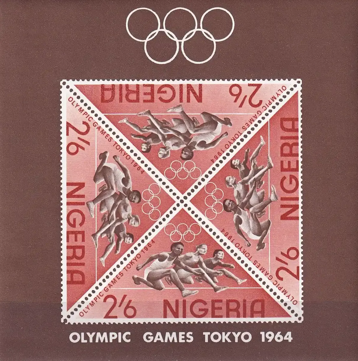 Nigeria 1964 Olympic Games - Tokyo, Japan. (ss/4v). MNH(**) Nigeria 1964 Olympic Games - Tokyo, Japan. (ss/4v). MNH(**)