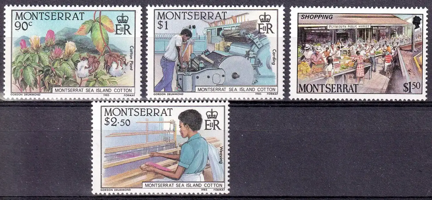 Montserrat 1985 Cotton Industry (v4). MNH(**) Montserrat 1985 Cotton Industry (v4). MNH(**)