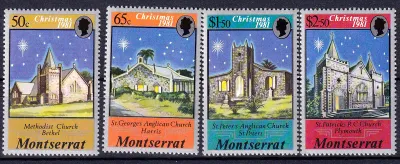Montserrat 1981 Christmas, Churches. (v4). MNH(**)