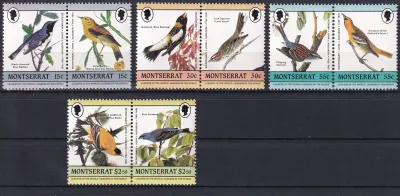 Montserrat 1985 Birds - The 200th Anniv of the Birth of John James Audubon (v8). MNH(**)