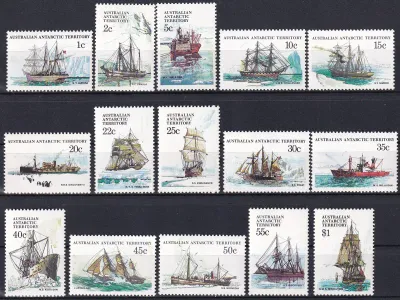 Australian Antarctic Territory 1979 Ships (15v). MNH(**) Australian Antarctic Territory 1979 Ships (15v). MNH(**)