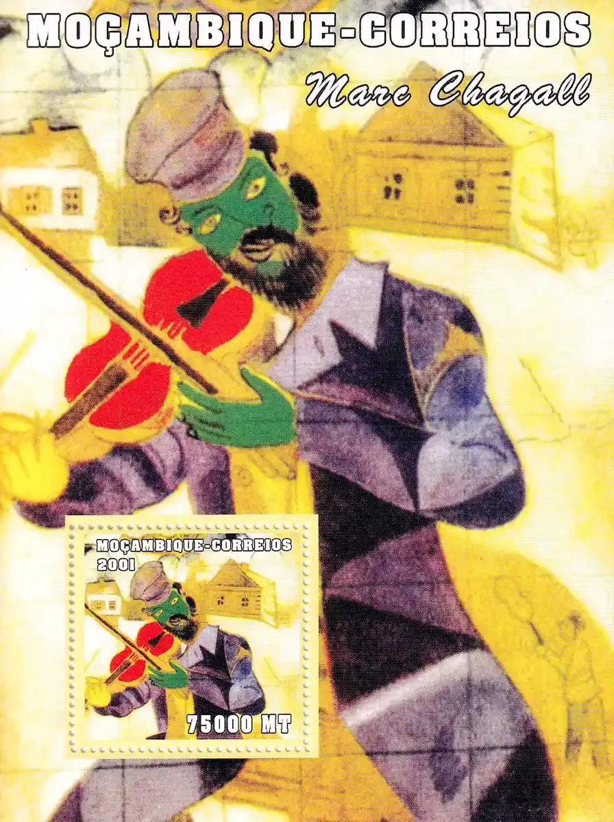 Mozambique 2001 Paintings (ss/1v). MNH(**) Mozambique 2001 Paintings (ss/1v). MNH(**)