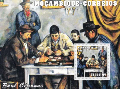 Mozambique 2001 Paintings (ss/1v). MNH(**) Mozambique 2001 Paintings (ss/1v). MNH(**)