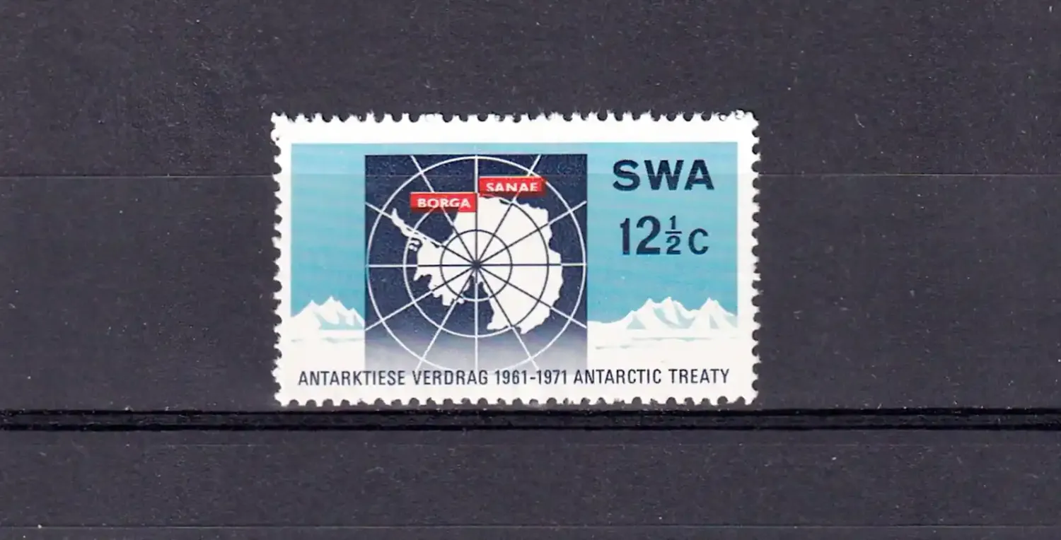South West Africa 1971 The 10th Anniversary of Antarctic Treaty (1v). MNH(**) South West Africa 1971 The 10th Anniversary of Antarctic Treaty (1v). MNH(**)