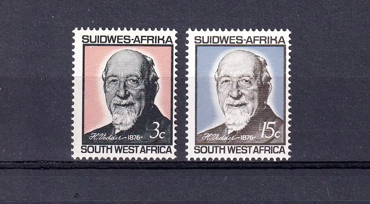 South West Africa 1966 The 90th Anniv of the Birth of Heinrich Vedder, 1876-1972 (2v). MNH(**) South West Africa 1966 The 90th Anniv of the Birth of Heinrich Vedder, 1876-1972 (2v). MNH(**)