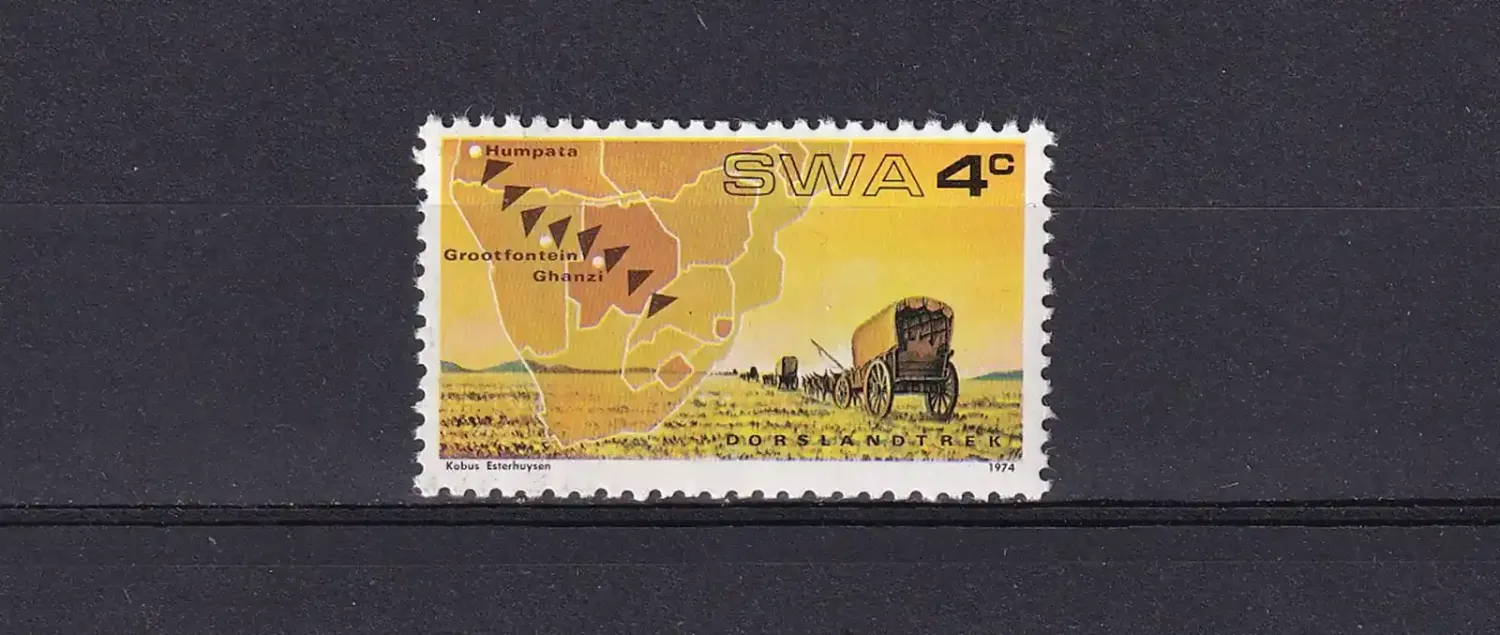 South West Africa 1974 The 100th Anniv of Thirstland (Dorsland) Trek (1v). MNH(**) South West Africa 1974 The 100th Anniv of Thirstland (Dorsland) Trek (1v). MNH(**)