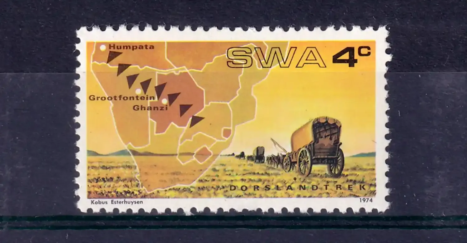 South West Africa 1974 The 100th Anniv of Thirstland (Dorsland) Trek (1v). MNH(**) South West Africa 1974 The 100th Anniv of Thirstland (Dorsland) Trek (1v). MNH(**)