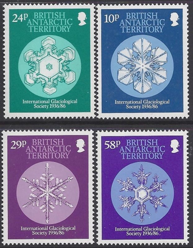 British Antarctic: 1986 Glaciological Society. MNH(**) British Antarctic: 1986 Glaciological Society. MNH(**)