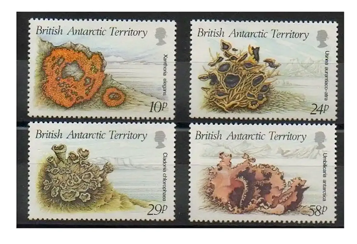 British Antarctic: 1989 Lichens. MNH(**) British Antarctic: 1989 Lichens. MNH(**)