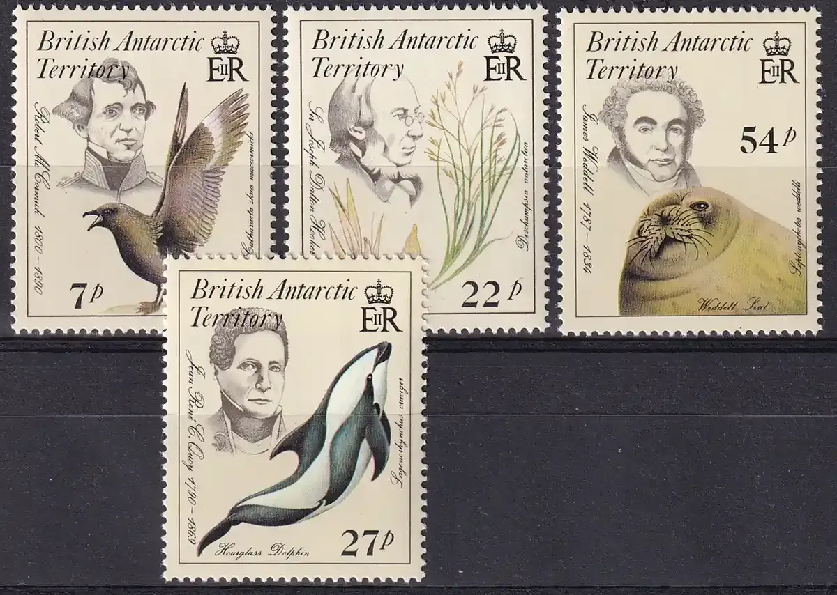 British Antarctic: 1985 Naturalists. MNH(**) British Antarctic: 1985 Naturalists. MNH(**)