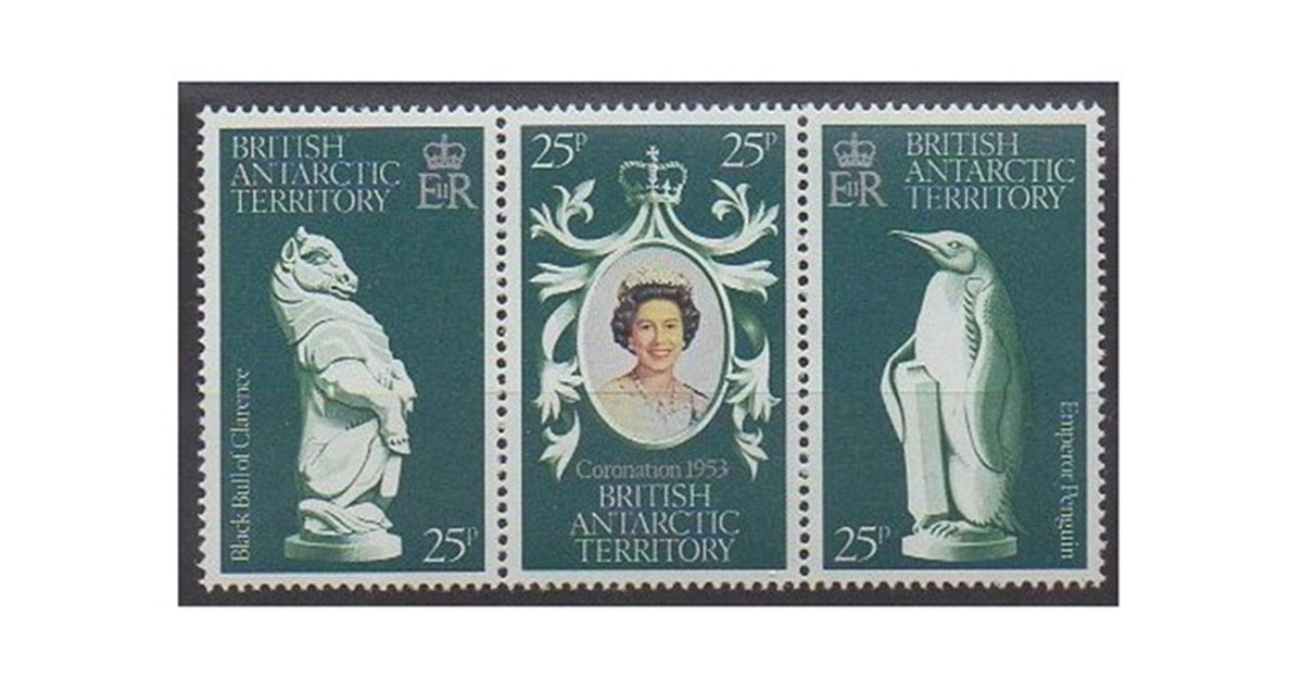 British Antarctic: 1978 QEII Coronation (s/3v). MNH(**) British Antarctic: 1978 QEII Coronation (s/3v). MNH(**)