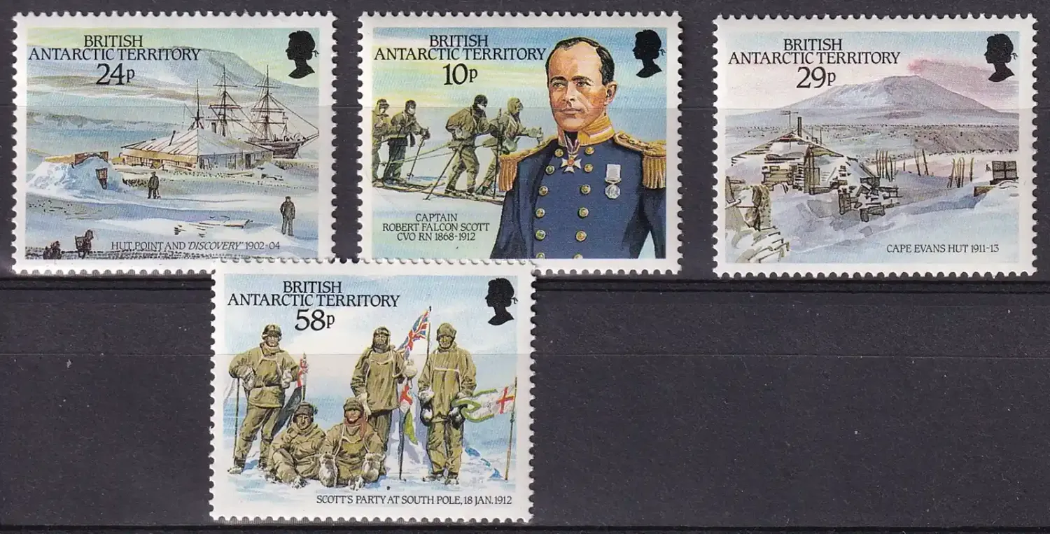 British Antarctic: 1987 R.Scott at South Pole. MNH(**)