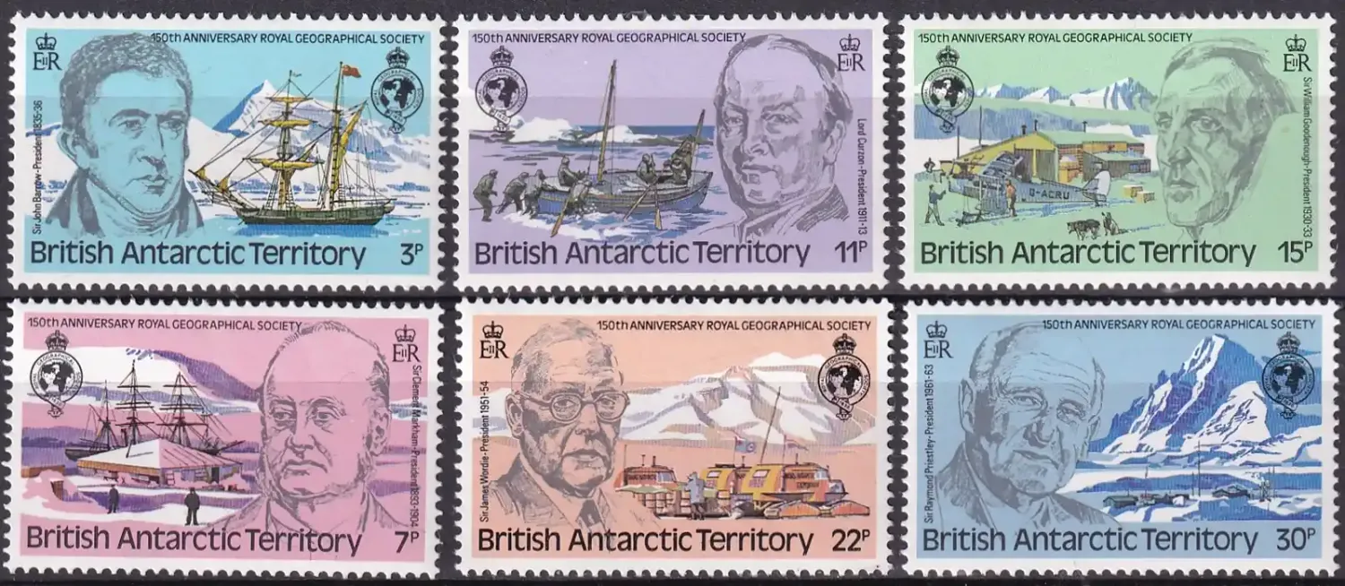British Antarctic: 1980 Geographical Society. MNH(**) British Antarctic: 1980 Geographical Society. MNH(**)
