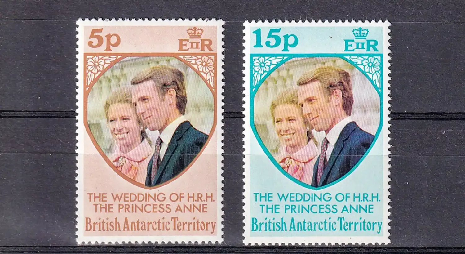 British Antarctic: 1973 Anne & Mark Wedding. MNH(**) British Antarctic: 1973 Anne & Mark Wedding. MNH(**)