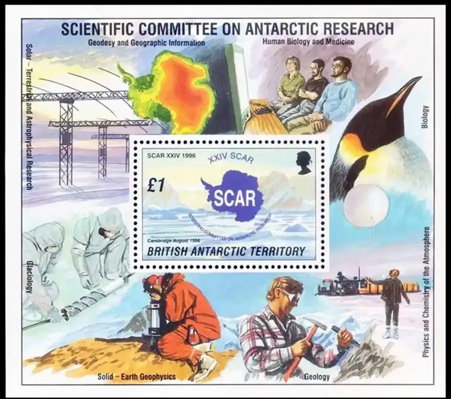 British Antarctic: 1996 SCAR (ss/1v). MNH(**)
