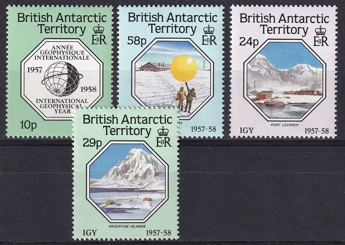 British Antarctic: 1987 Geophysical Year, Polar Year. MNH(**) British Antarctic: 1987 Geophysical Year, Polar Year. MNH(**)