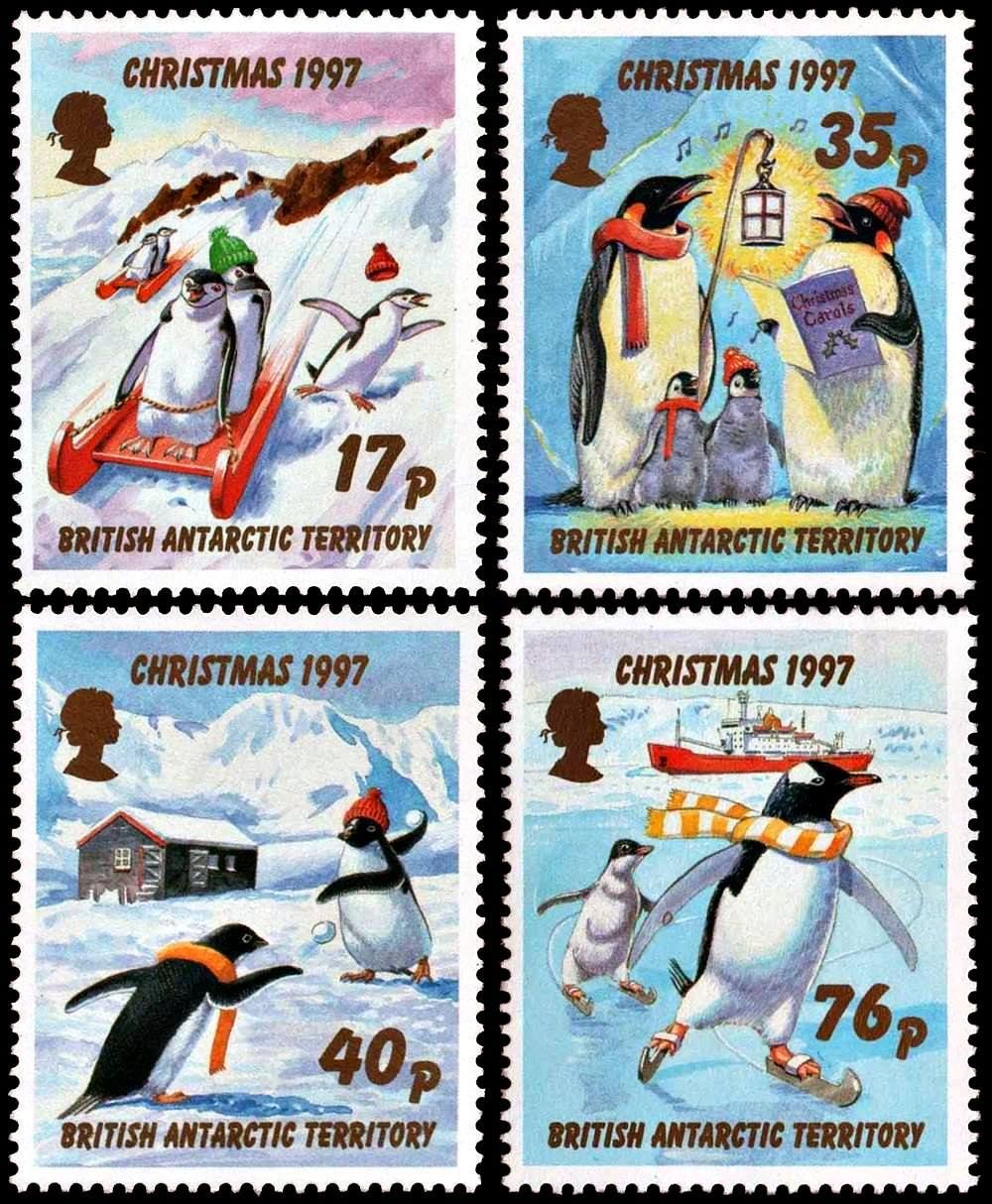 British Antarctic: 1997 Christmas/Penguins. MNH(**) British Antarctic: 1997 Christmas/Penguins. MNH(**)