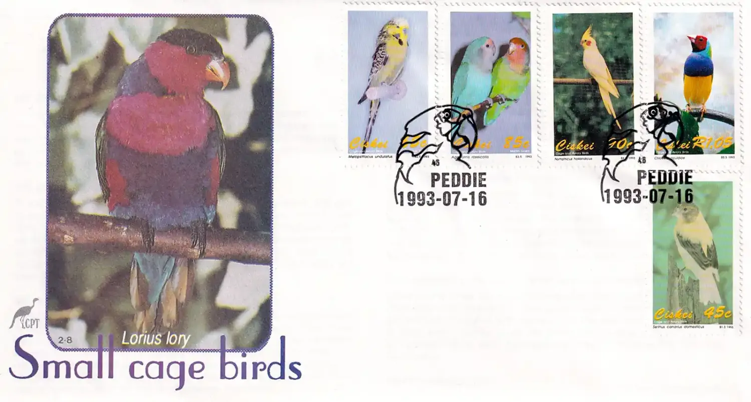 Ciskei 1993 Cage Birds FDC Ciskei 1993 Cage Birds FDC