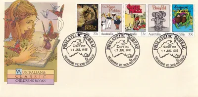 Australia 1985 Classic Children's Books, FDC Australia 1985 Classic Children's Books, FDC