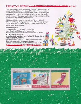 Australia 1988 Christmas "Stamp Presentation Pack" MNH(**)