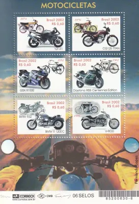Brazil 2002 Motorcycles (ss/8v)-MNH (**) Brazil 2002 Motorcycles (ss/8v)-MNH (**)