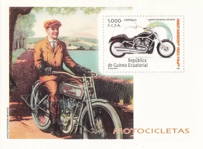 Equatorial Guinea 2003 Motorcycles. (SS/1v), MNH(**) Equatorial Guinea 2003 Motorcycles. (SS/1v), MNH(**)