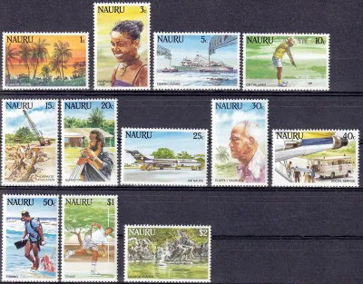 Nauru 1984 Life in Nauru. (12v) MNH(**) Nauru 1984 Life in Nauru. (12v) MNH(**)