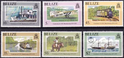 Belize 1979 The 100th Anniversary of the U.P.U. Membership (6v). MNH (**) Belize 1979 The 100th Anniversary of the U.P.U. Membership (6v). MNH (**)